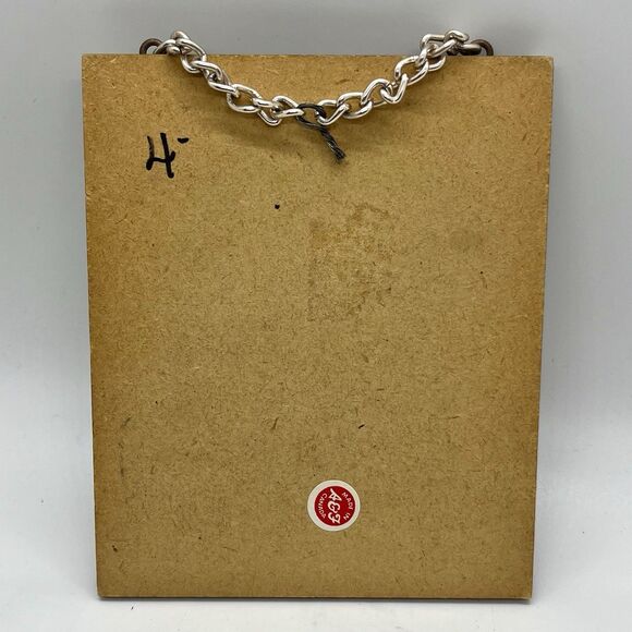 3D Silver Deer Wall Hanging Wood Plaque 5” Cabin Rustic - Picture 3 of 3